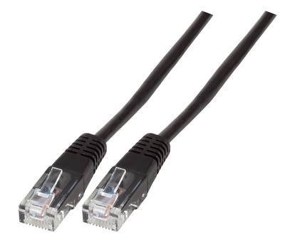 EFB-Elektronik Modularkabel RJ45 (8/4) - RJ45 (8/4), vergossen, schwarz, 1 m Hersteller: EFB Elektronik (K2422.1)-0