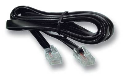EFB-Elektronik Modularkabel schwarz, 2 x RJ10 (4/4) Stecker, 1:1, 1,0 m Hersteller: EFB Elektronik (K2402SW.1)-0
