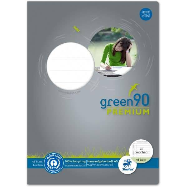 Staufen® Homework Booklet Lines DIN A5 48 Foglie-0