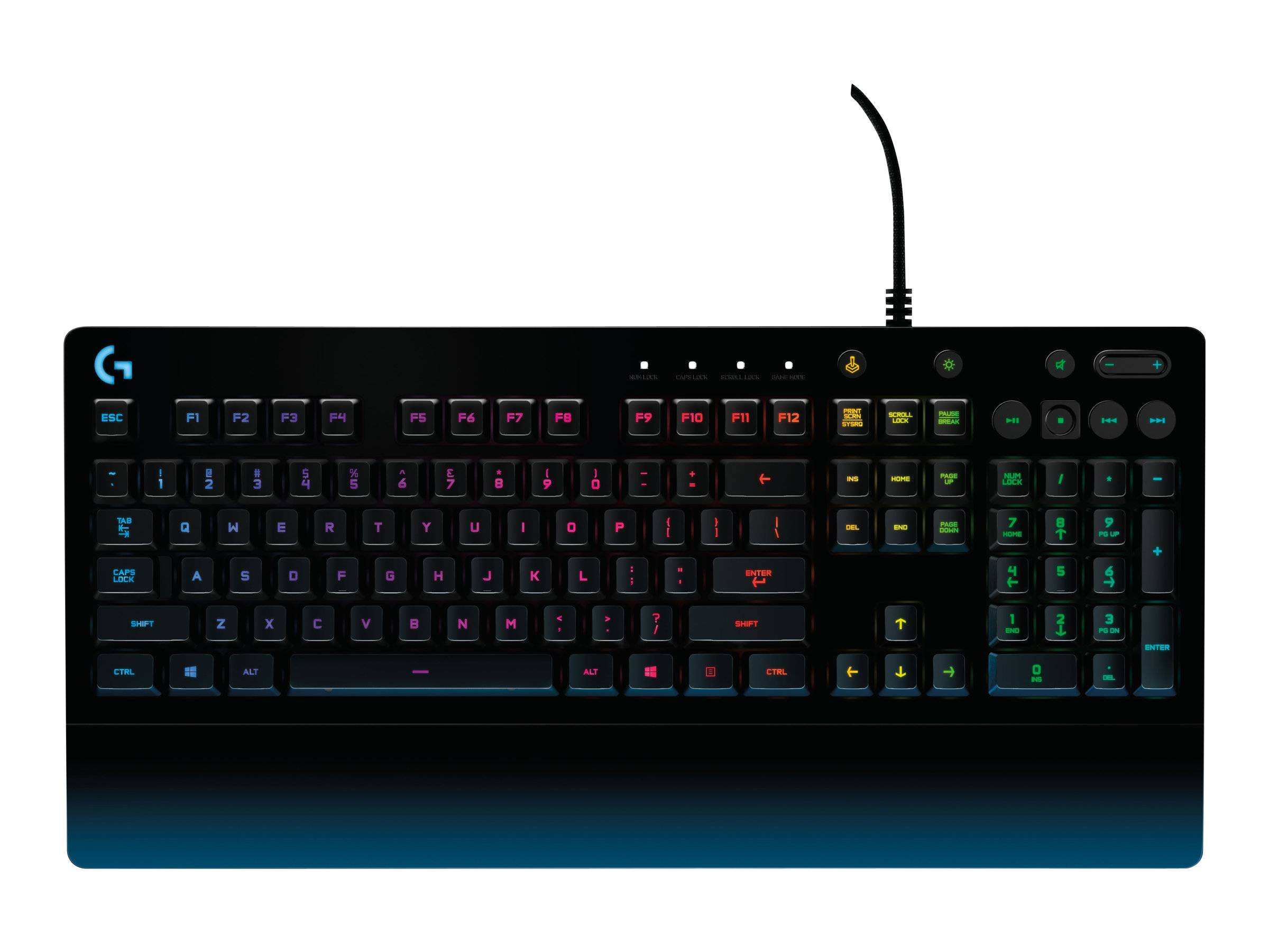 Logitech Logitech Prodigy G213 - Tastatur - hintergrundbeleuchtet USB Tastiera da gioco Tedesco, QWERTZ Multicolore Illu-3