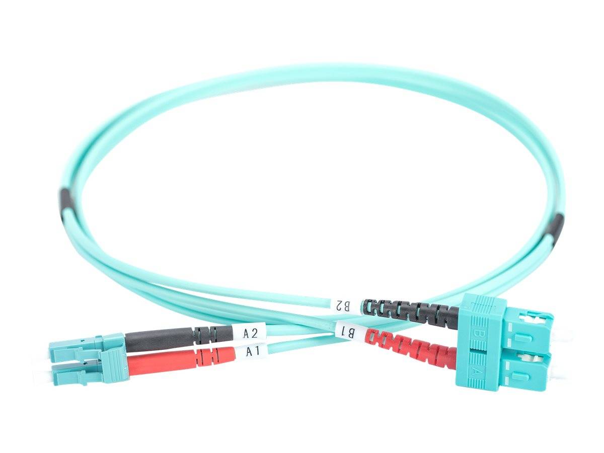Digitus DK-2532-05/3 Fibra ottica Fibra ottica Cavo 5.00 m Turchese [1x Spina LC - 1x Spina SC] 50/125 µ Multimode OM3-2