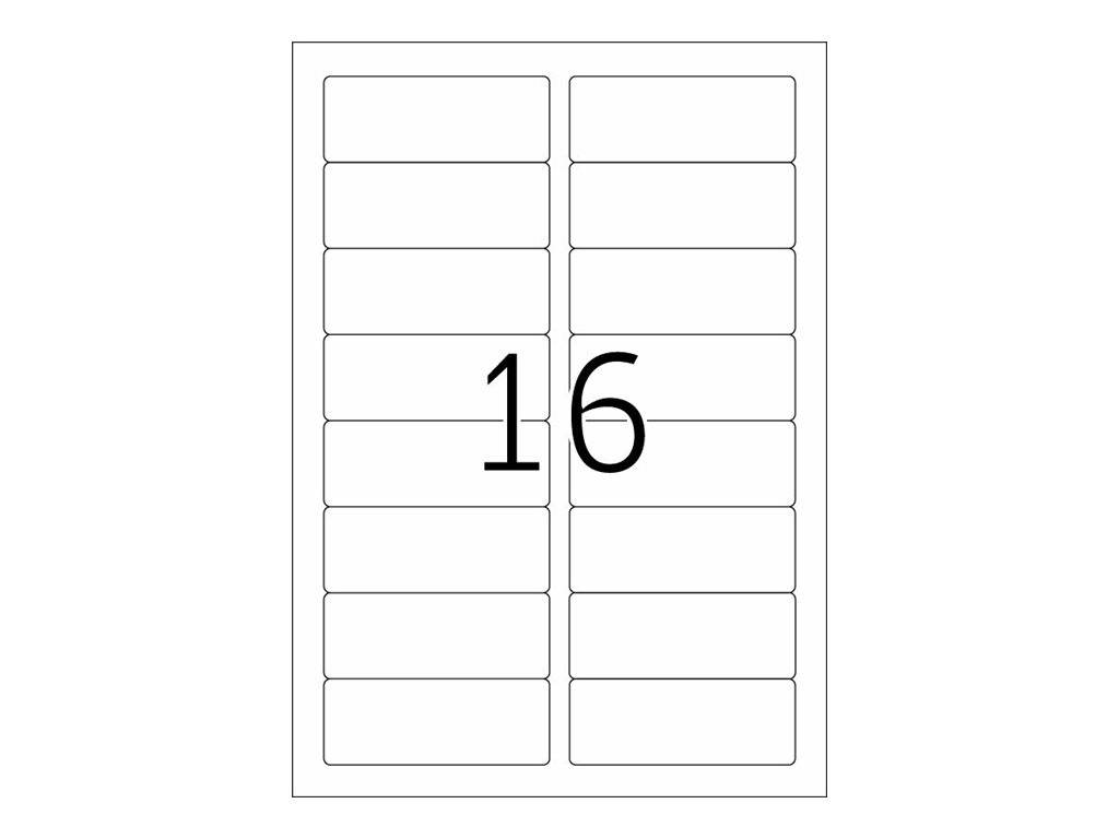 HERMA SuperPrint - Adressetiketten - weiß - 33,8 x 88,9 mm - 1600 Stck. (100 Bogen x 16) (4479)-2