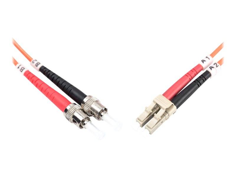 Digitus DK-2531-05 Fibra ottica Fibra ottica Cavo 5.00 m Arancione [1x Spina LC - 1x Spina ST] 50/125 µ Multimode OM2-2