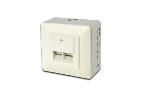 Digitus CAT 5e, Cl. D presa energia RJ-45 Bianco