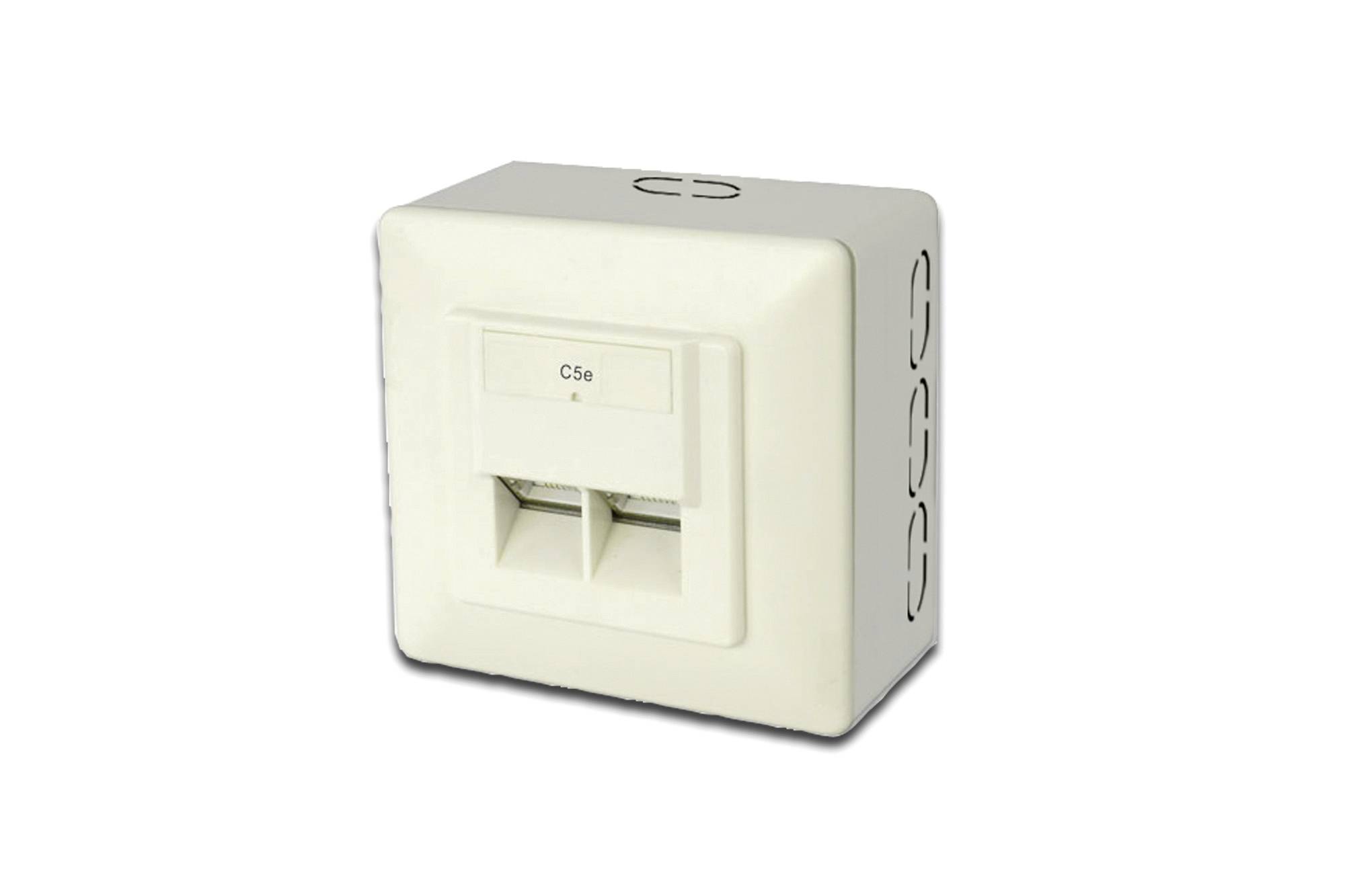 Digitus CAT 5e, Cl. D presa energia RJ-45 Bianco-0