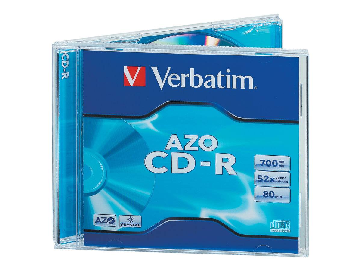 Verbatim CD-R AZO Crystal 700 MB 52x 10 pz-3