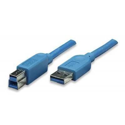 Cavo USB 3.2 Superspeed A maschio/B maschio 2 m blu-2