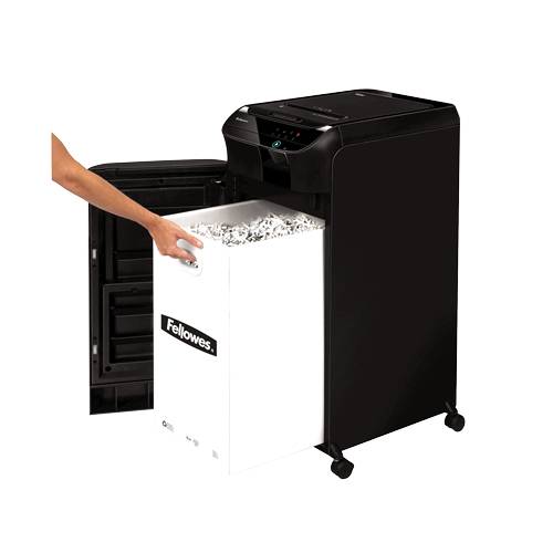 Fellowes AutoMax 600M distruggi documenti Taglio a frammenti Nero (Fellowes AutoMax 600M Micro Cut Shredder 83 Litre 600-1