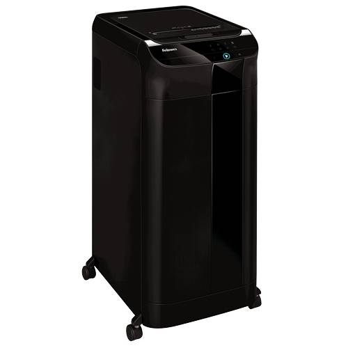 Fellowes AutoMax 600M distruggi documenti Taglio a frammenti Nero (Fellowes AutoMax 600M Micro Cut Shredder 83 Litre 600-2
