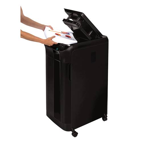 Fellowes AutoMax 600M distruggi documenti Taglio a frammenti Nero (Fellowes AutoMax 600M Micro Cut Shredder 83 Litre 600-4
