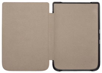 PocketBook Shell series - Flip-Hülle für eBook-Reader - Kunststoff, Polyurethan, Microfiber - Schwarz - 15,20cm (6") - f-4