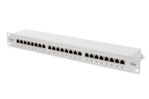 M-CAB - Patch Panel - RAL 7035 - 1U - 24 Ports (7000683)