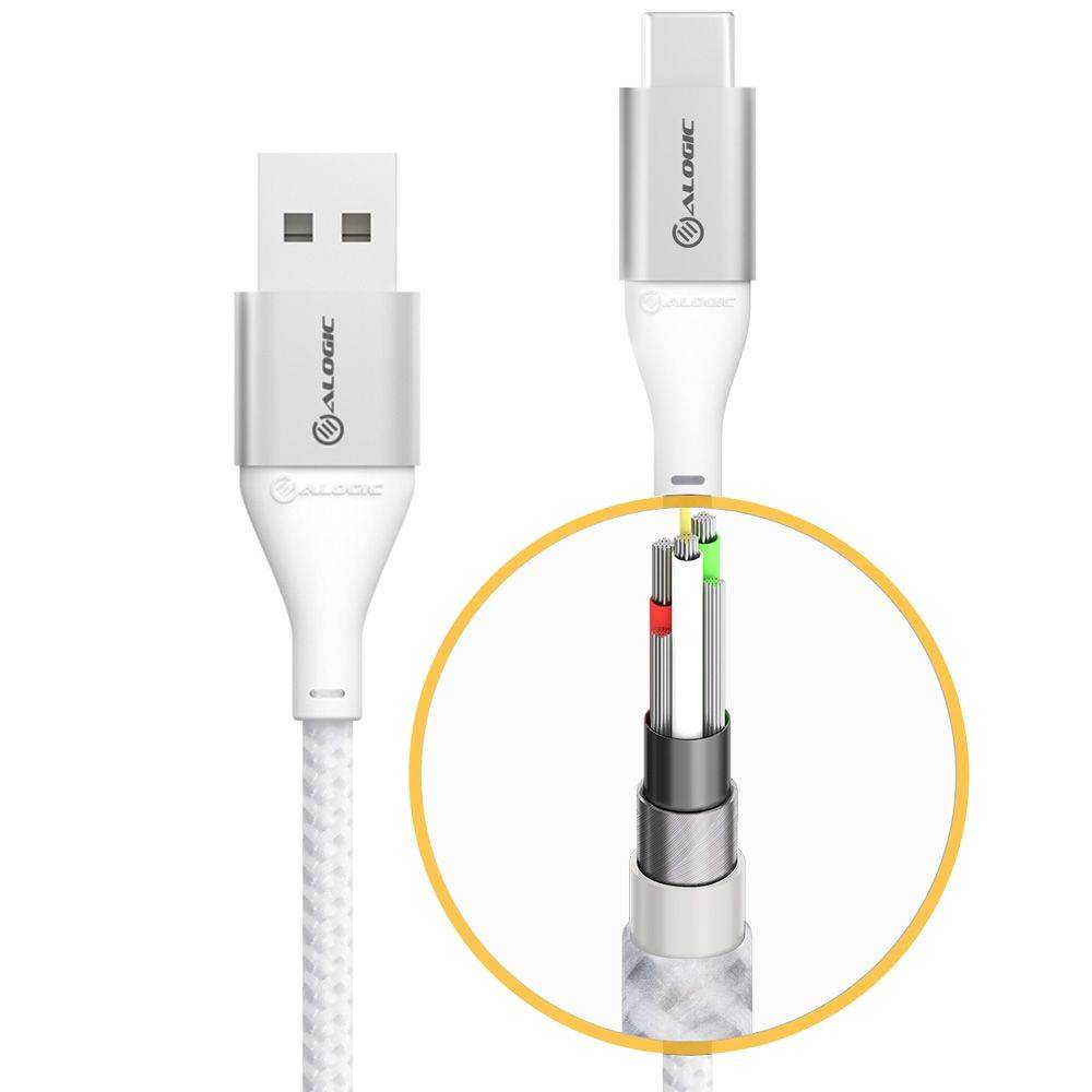 ALOGIC ULCA2030-SLV cavo USB 0,3 m USB 2.0 USB A USB C Argento-4