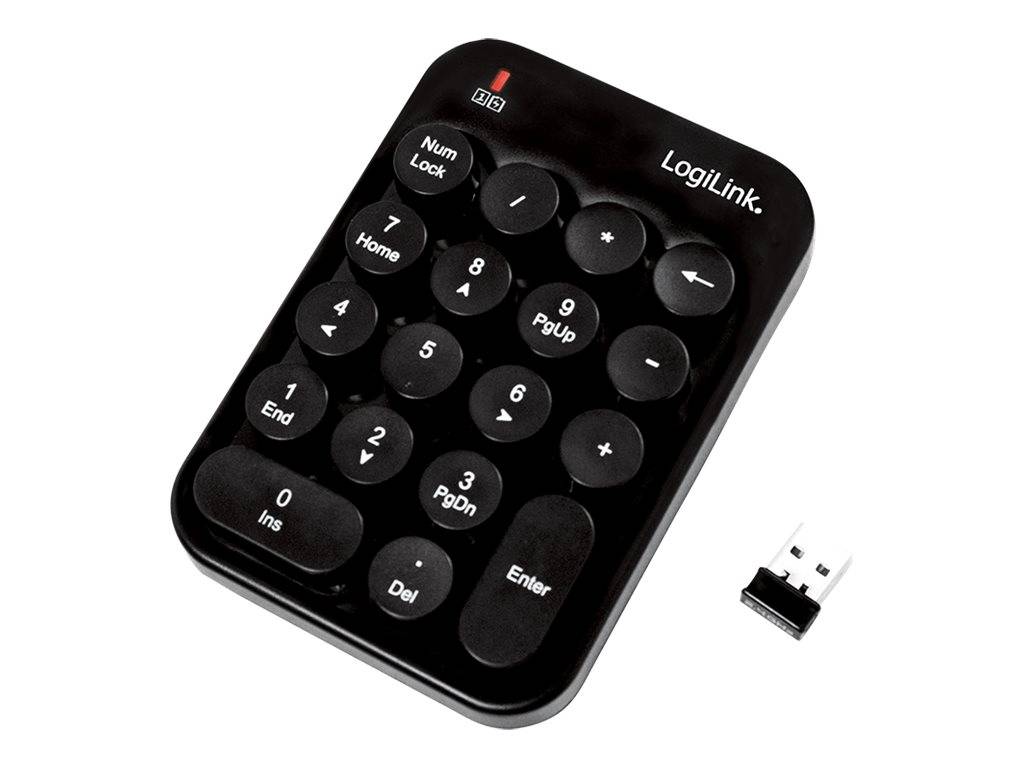 Logilink - Tastatur - mit Touchpad - kabellos - 2.4 GHz - Tastenschalter: Scissor-Key (ID0188)-2