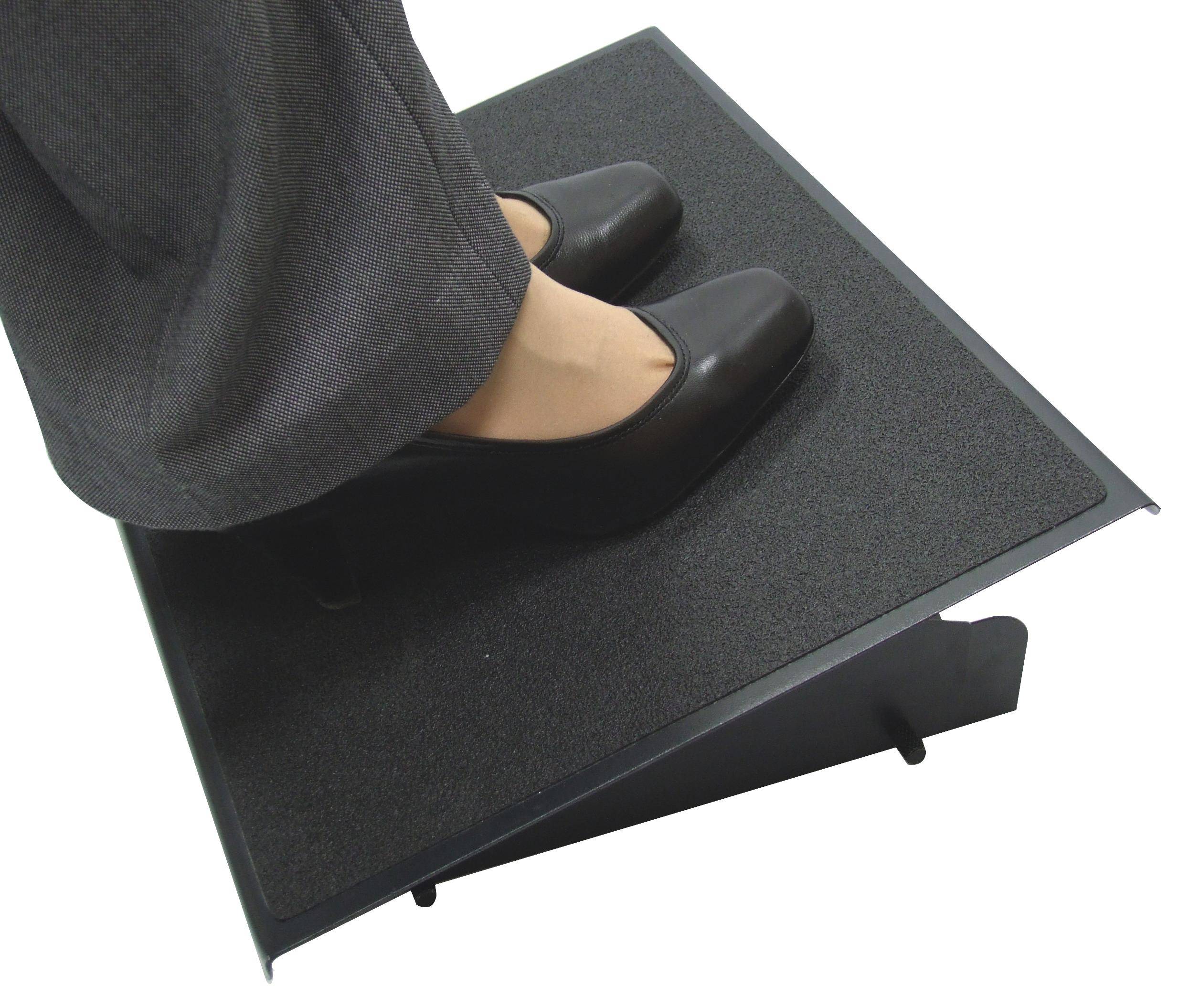 Fellowes 8064101 poggiapiede da scrivania Nero (Fellowes 8064101 Heavy Duty Foot Support)-4