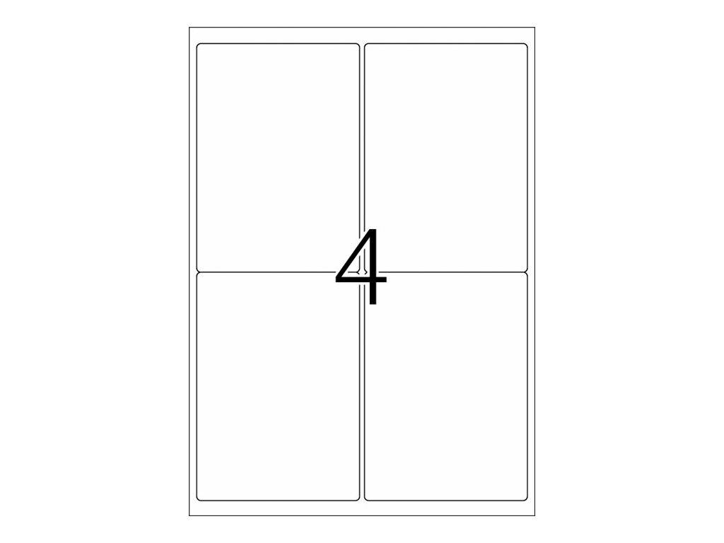 HERMA SuperPrint - Selbstklebende Etiketten - weiß - 99,1 x 139 mm - 400 Stck. (100 Bogen x 4) (4250)-2