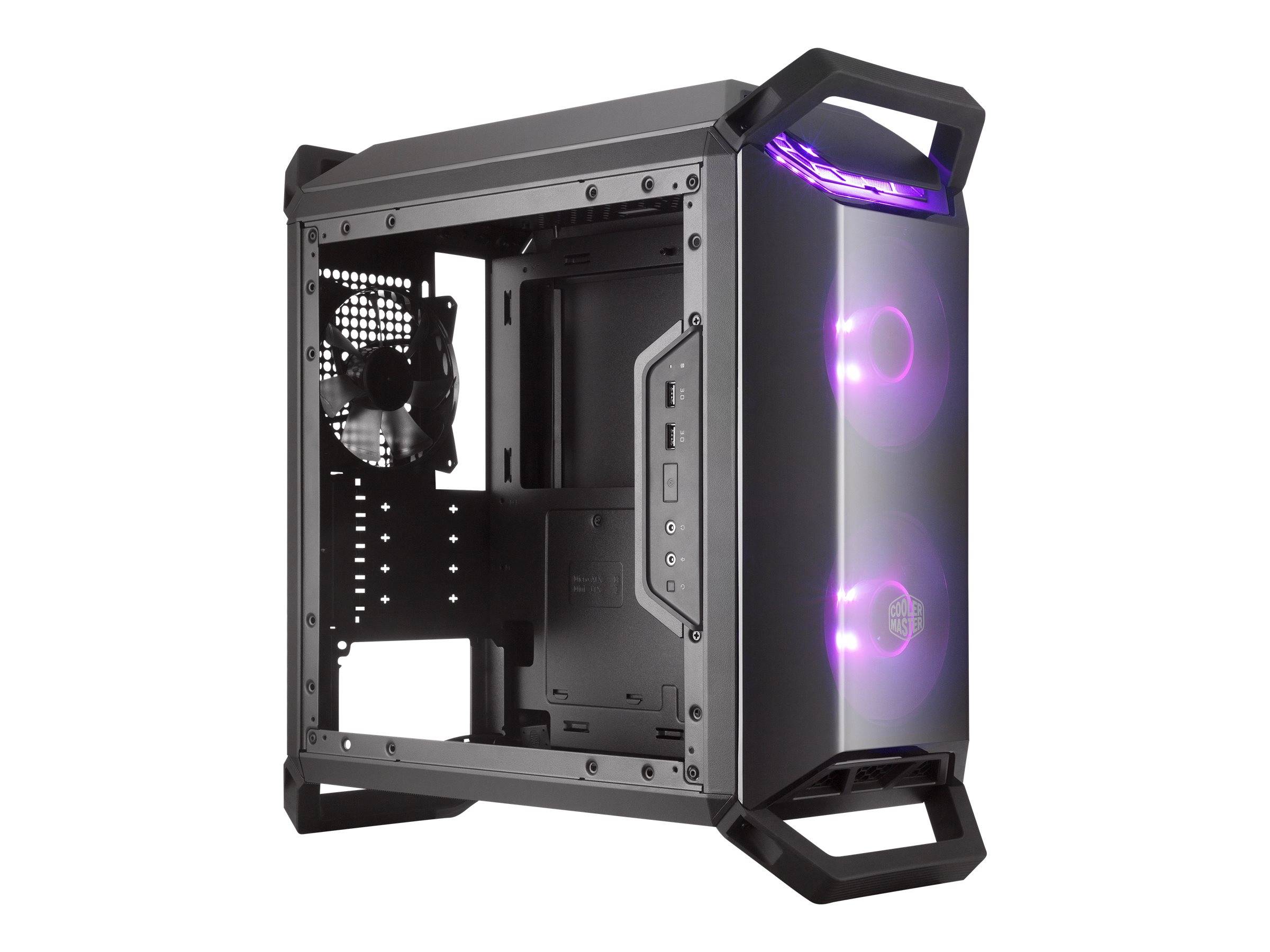 CASE MID-TOWER NO PSU MASTERBOX Q300P 2USB3 BLACK WINDOW PLASTIC-2