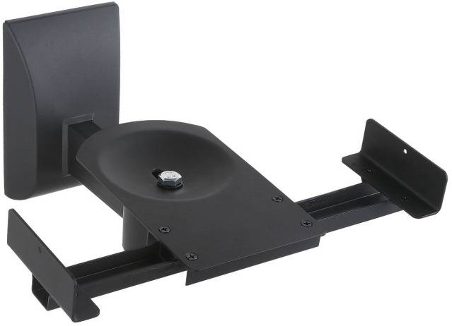 Coppia Staffe Speakers a Parete fino a 25kg Nero-3