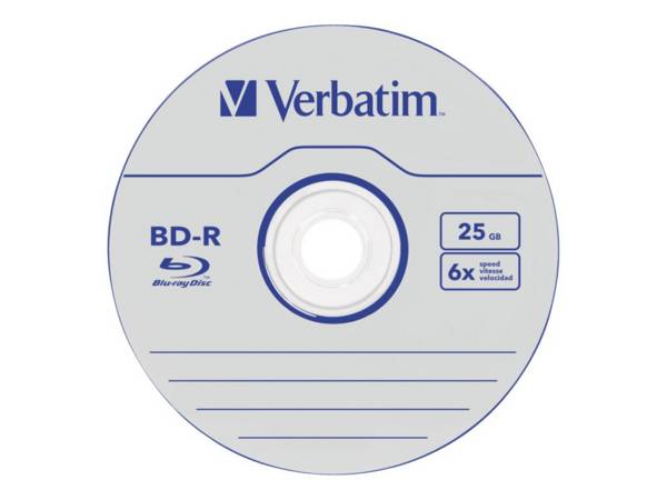 Verbatim Datalife 6x BD-R 25 GB 50 pz (Verbatim BD-R SL Datalife Blu-ray Disc 25GB 6x 50 pack spind)