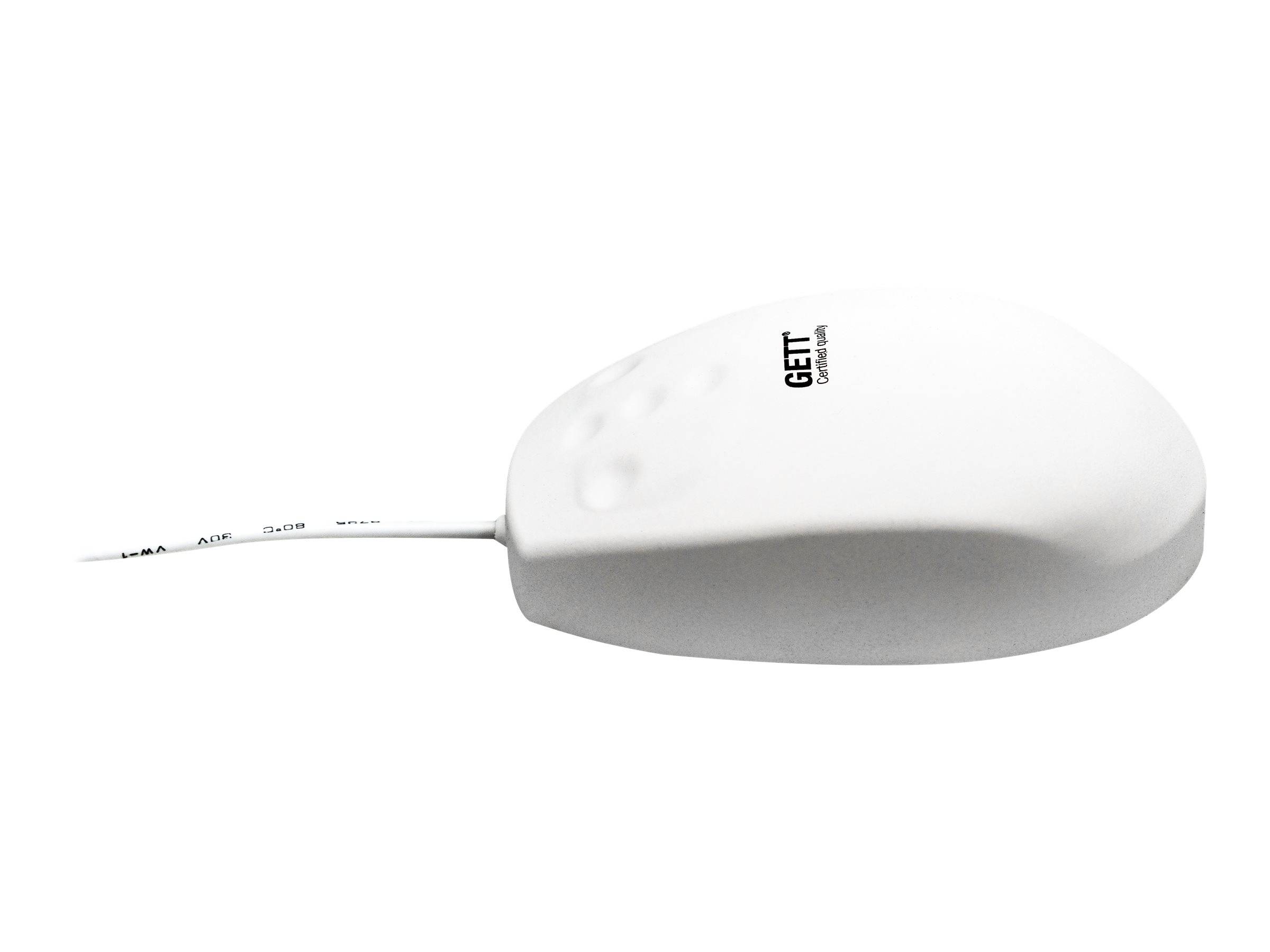 GETT TKH-MOUSE-GCQ-MED-AM-SCROLL-LASER-IP68-WHITE-USB - Maus - Laser - 5 Tasten - kabelgebunden - USB - weiß-2