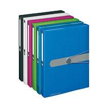 herlitz Sammelbox easy orga to go, DIN A4, blau transp. PP-Folie, Füllhöhe: 40 mm, mit Gummizugverschluss und (11206141)-3