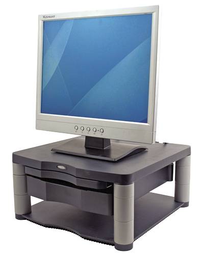 Rialzo per monitor Fellowes Premium Plus Range Altezza: 6.4 fino a 16.5 cm Grafite-1