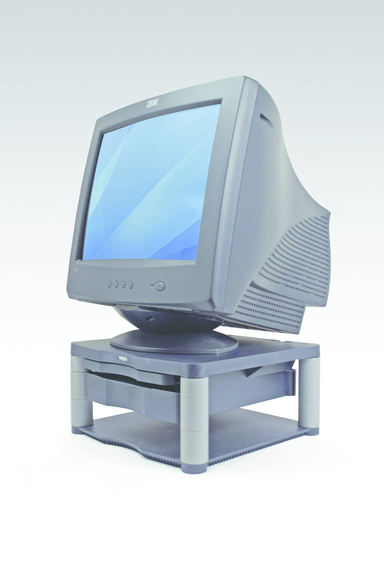 Rialzo per monitor Fellowes Premium Plus Range Altezza: 6.4 fino a 16.5 cm Grafite-4