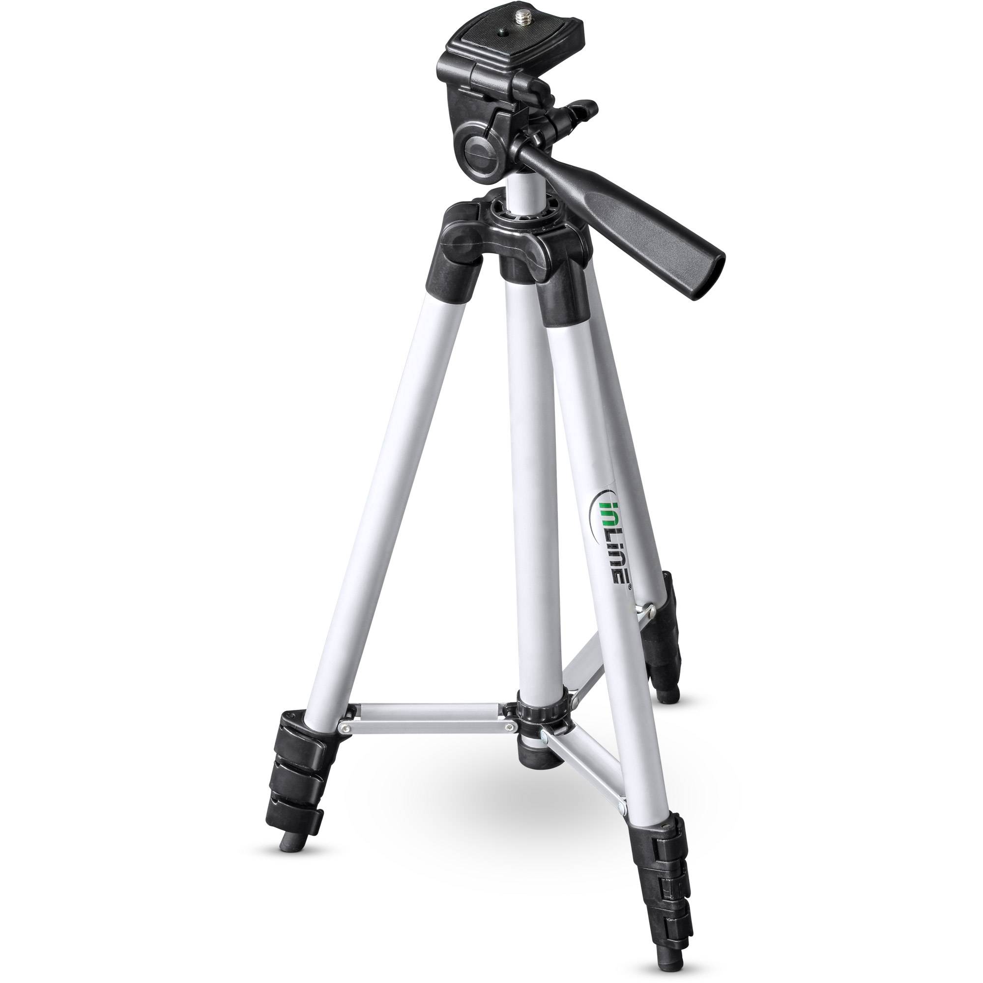 inLine Ministativo Altezza operativa=36 - 130 cm Argento Livella a bolla-0