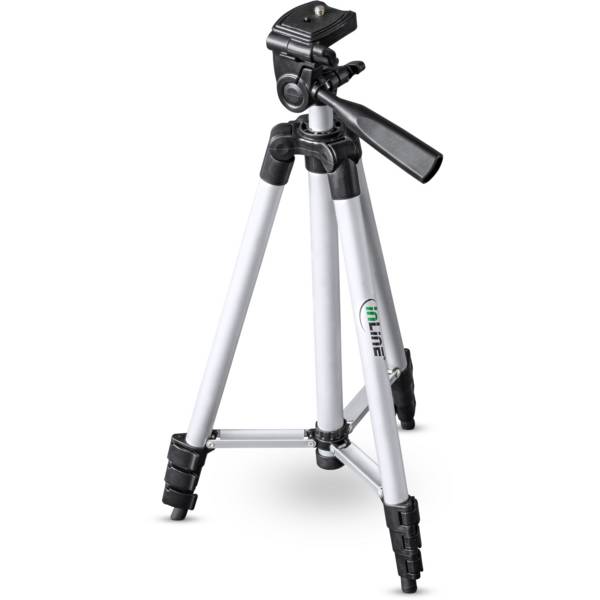 inLine  Ministativo  Altezza operativa=36 - 130 cm Argento Livella a bolla