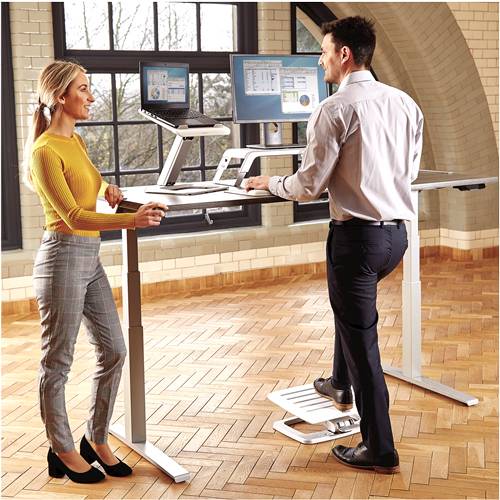 Poggiapiedi da scrivania Fellowes Hana Bianco (Fellowes 8055801 Foot Support White) [8055801]-4
