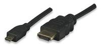 Techly Cavo HDMI Highspeed con Ethernet Channel 1.4 A M/ Micro D M, 2,0 m (ICOC HDMI-4-AD2) ICOC HDMI-4-AD2-3