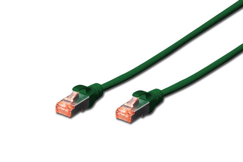 Digitus DK-1644-070/G RJ45 Cavo di rete, cavo patch CAT 6 S/FTP 7.00 m Verde Privo di alogeni, coppie intrecciate, con p-2