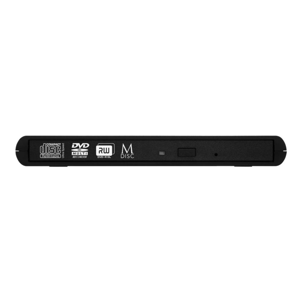 Registratore DVD Verbatim, USB 2.0, 8x/6x/24x, Slimline portatile, nero, M-DISC, vendita al dettaglio-2