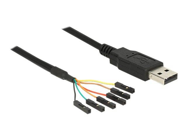 DeLock Converter USB2.0 > Serial-TTL 6 pin pin header connector individually 1,8 m (5 V) - Serieller Adapter - USB - Ser-2