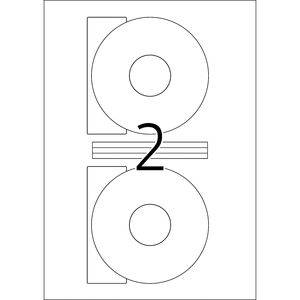Etichette per CD HERMA Etichetta per CD. ÃƒËœ 116 mm 4471 bianco-3