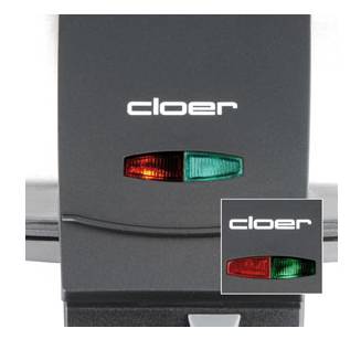 Cloer 1445 - Waffeleisen - 930 W - rostfreier Edelstahl (1445)-3