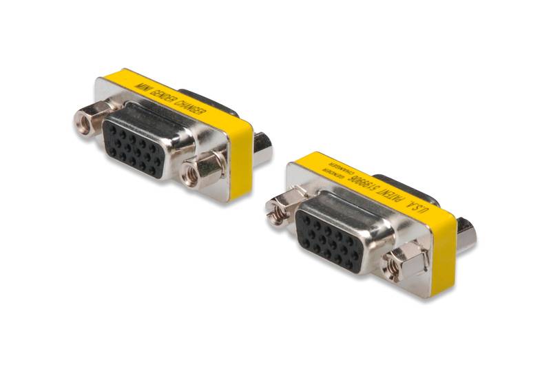 Digitus Seriale Adattatore [1x Presa SUB-D a 15 poli - 1x Presa SUB-D a 15 poli] Nero, Giallo-3