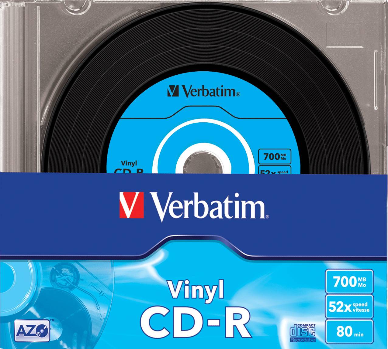 Verbatim Data Vinyl - 10 x CD-R - 700 MB 52x - Slim Jewelcase - Speichermedium (43426)-3
