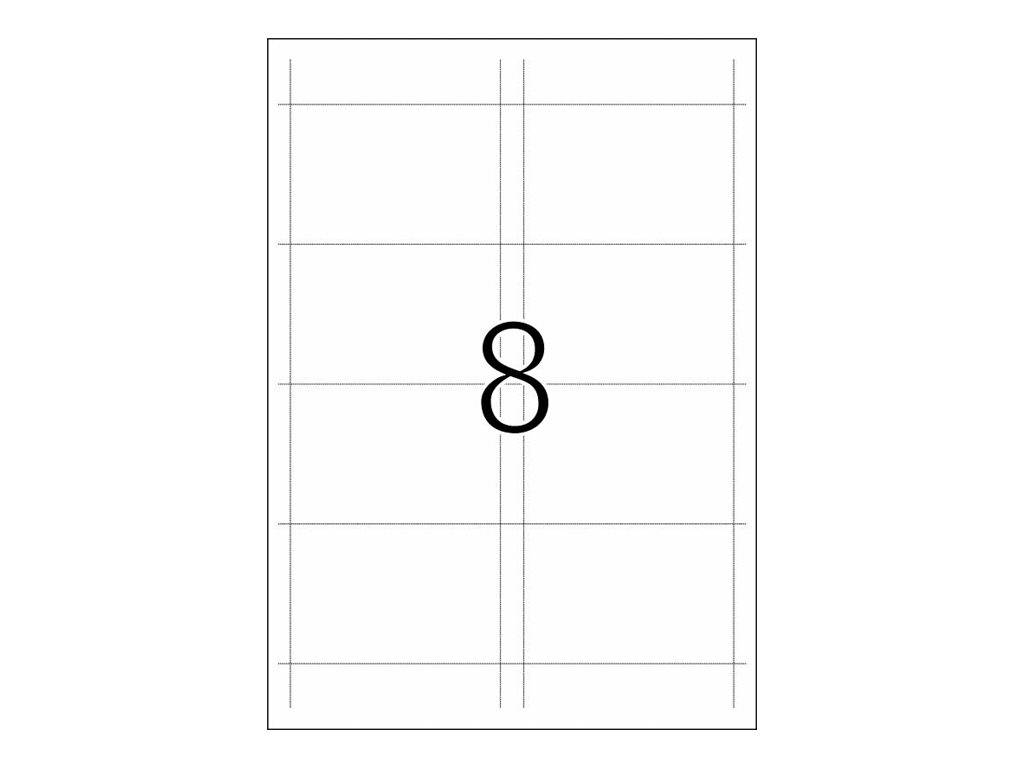 HERMA Special - Nichtklebende perforierte Namensschildetiketten - weiß - 90 x 60 mm 200 Karte(n) (25 Bogen x 8) (9012)-1