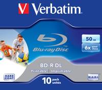 Verbatim - 10 x BD-R DL - 50GB 6x - mit Tintenstrahldrucker bedruckbare Oberfläche - Jewel Case (Schachtel) (43736)-4
