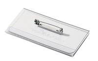 DURABLE Namensschild 40x75mm mit Plattennadel 1 Pg. à 100 Stück 800119-4