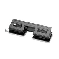 herlitz Doppellocher, Stanzleistung: 17-18 Blatt, schwarz mit verstellbarer Anschlagschiene, aus Metall, für - 1 Stück (-4