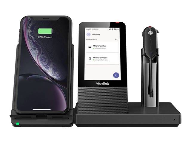 Yealink WH67 Teams Auricolare Wireless A clip, A Padiglione, Passanuca Ufficio Bluetooth Base di ricarica Nero-2