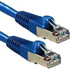 LINDY 47155 RJ45 Cavo di rete, cavo patch CAT 6A S/FTP 20.00 m Blu con protezione 1 pz.-2