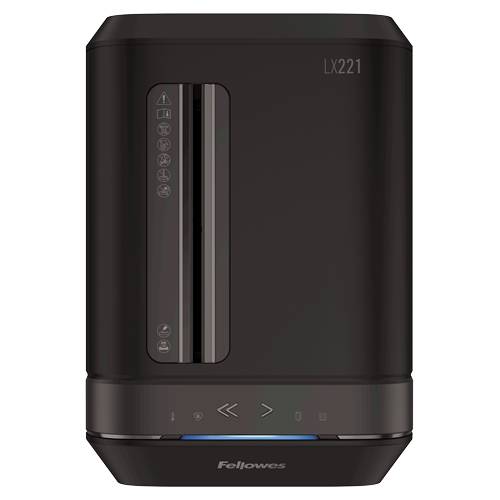 Fellowes lx221 intellibar distruggidocumento a microframmento cestino 30lt capacita` 20 fogli nero-2
