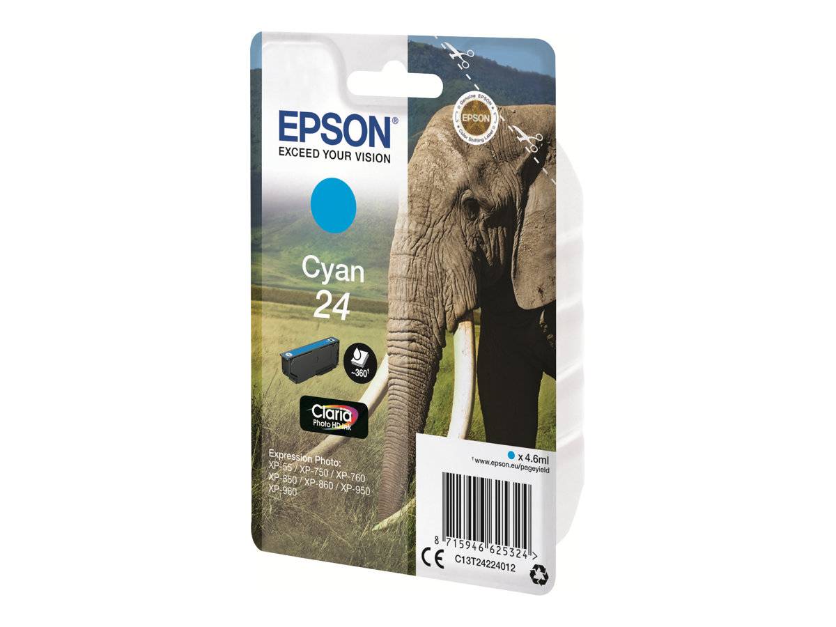 Epson Elephant Cartuccia Ciano C13T24224012-2