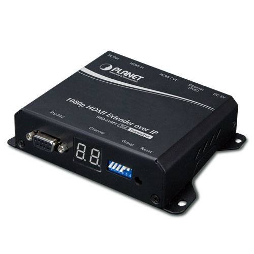PLANET IHD-210PT moltiplicatore AV Trasmettitore AV Nero (HDMI Extender Transmitter - over IP with PoE - High Defini - D-1