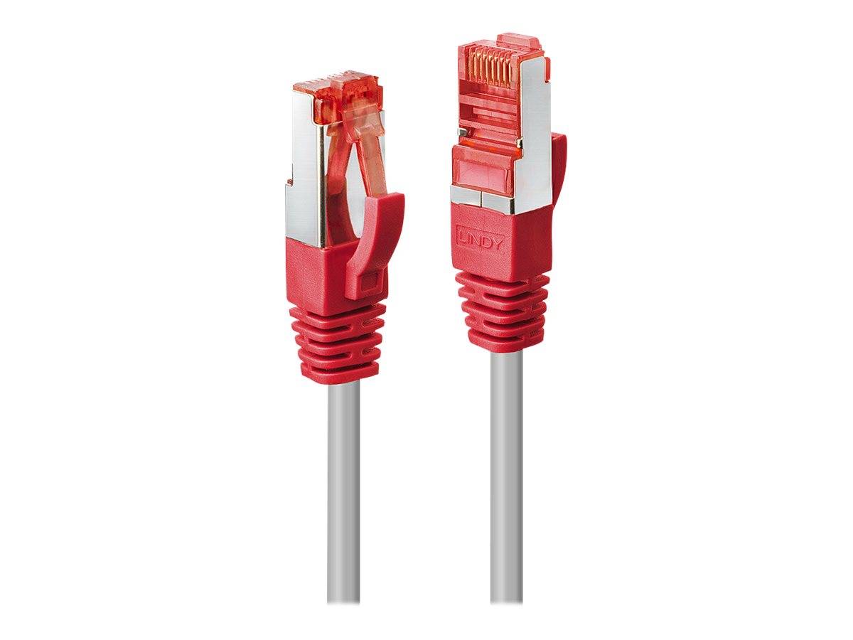 LINDY 47842 RJ45 Cavo di rete, cavo patch CAT 6 S/FTP 10.00 m Grigio con protezione 1 pz.-1