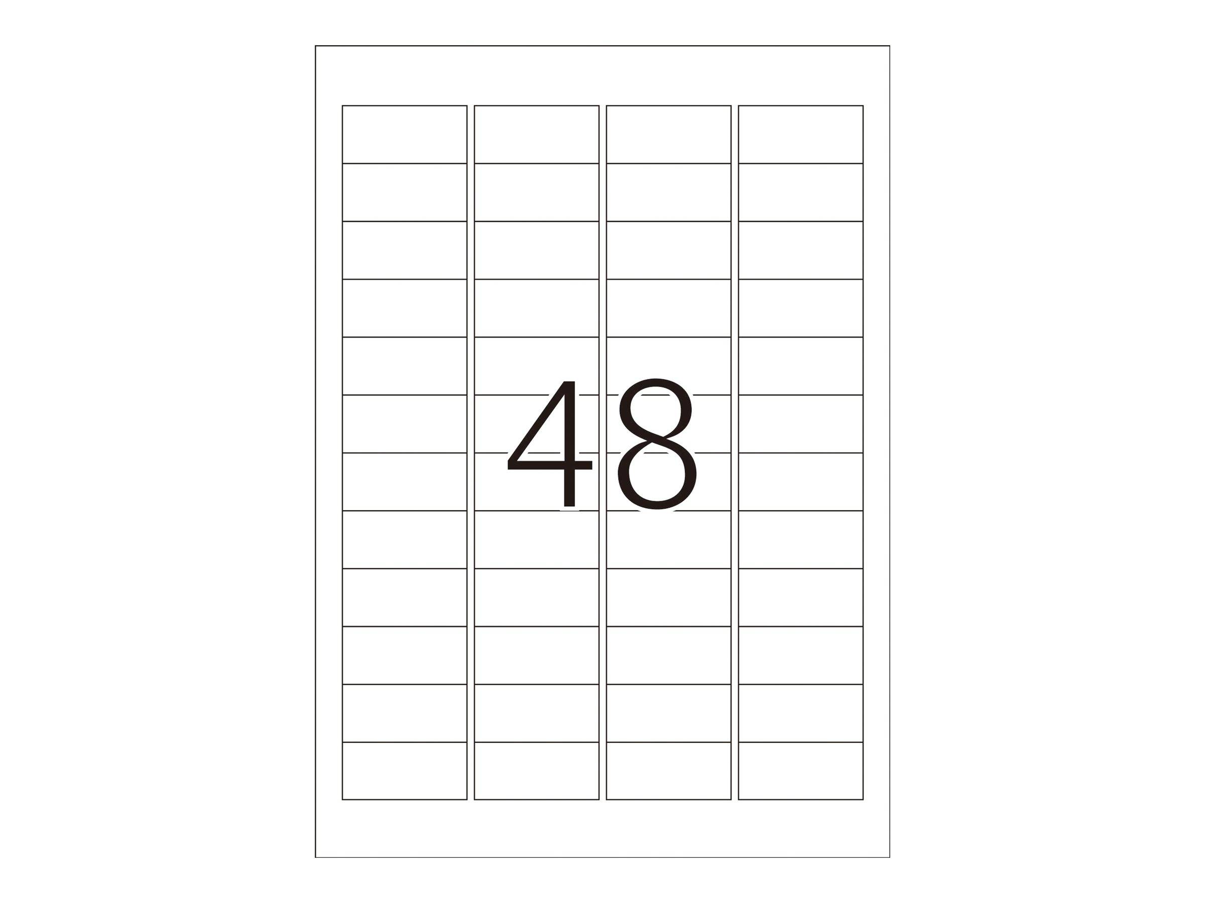 HERMA Special - Selbstklebende matte Folienetiketten - Gelb - 21,2 x 45,7 mm 1200 Stck. (25 Bogen x 48) (8030)-1