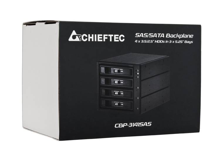 Chieftec CBP-3141SAS pannello drive bay Nero (Chieftec CBP-3141SAS - hus til lagring)-4